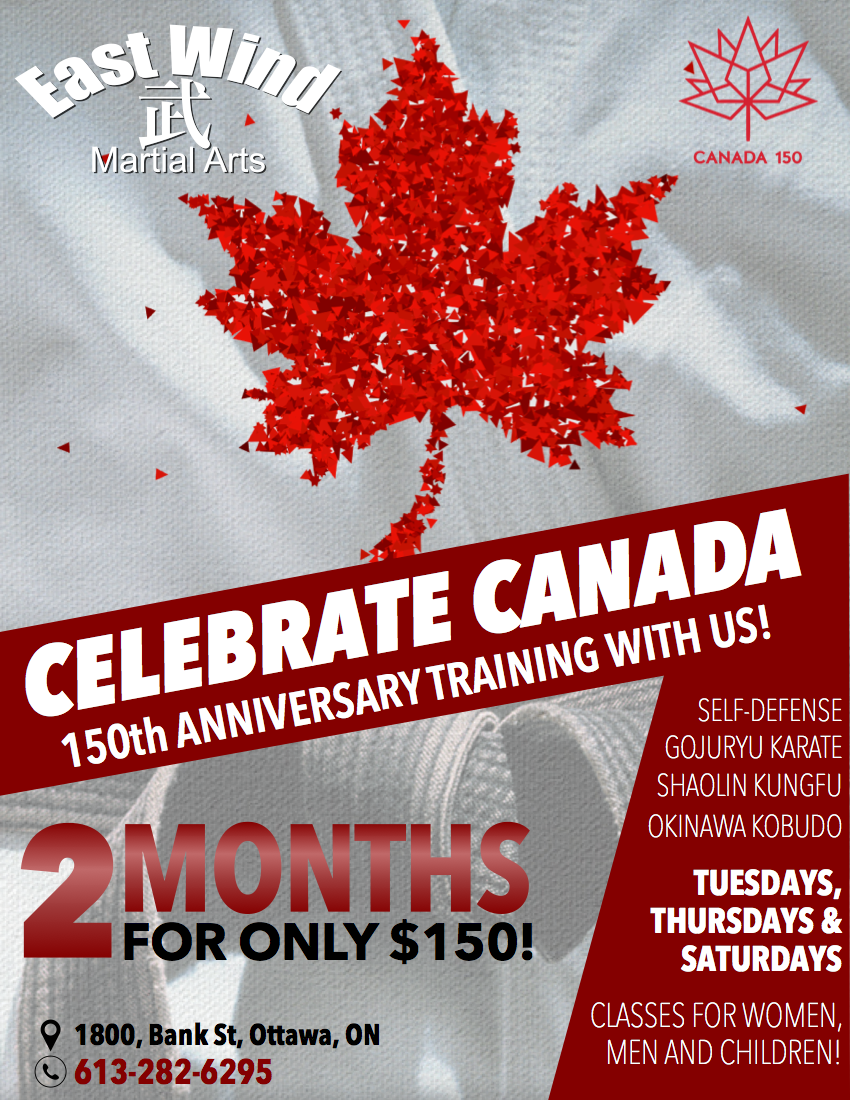 Celebrate Canada's 150th anniversary training with us